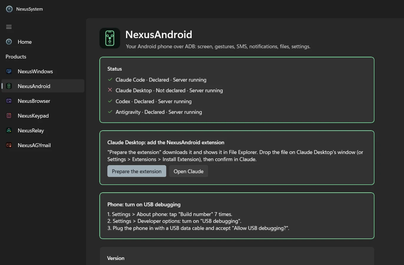 The Claude Desktop extension to drop, the phone